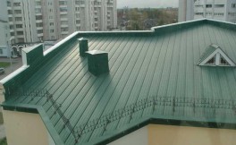 Фальцевая кровля окраш.