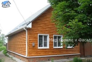 Металлический сайдинг бревно-блокхаус